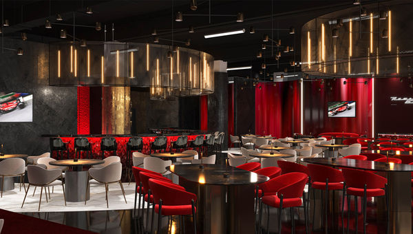 A rendering of Ramsay’s Garage, to be set up for the Formula 1 Heineken Silver Las Vegas Grand Prix in November. A rendering of Ramsay’s Garage, to be set up for the Formula 1 Heineken Silver Las Vegas Grand Prix in November.