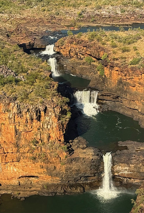 A waterfall in the Prince Regent River area of Australia's Kimberley region. A waterfall in the Prince Regent River area of Australia's Kimberley region.