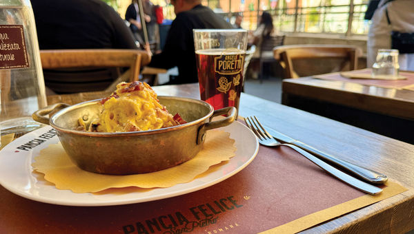 Carbonara at Pancia Felice. Carbonara at Pancia Felice.
