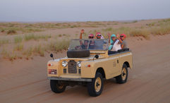 A Platinum Heritage Land Rover excursion in the Dubai Desert Conservation Reserve.