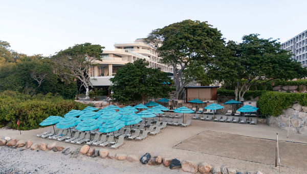 Guests of the resort can take complimentary surf lessons right on the beach. Guests of the resort can take complimentary surf lessons right on the beach.