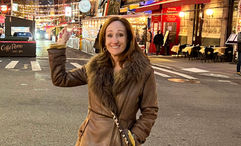 Valarie D'Elia in New York City's Little Italy.