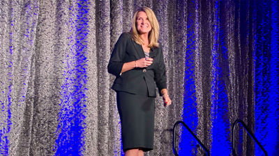 Signature Travel Network executive vice president of information technologies Karen Yeates at the group's Owners' Meeting.