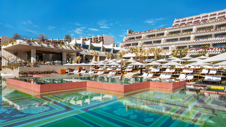 The pool at the Grand Velas Boutique Los Cabos.