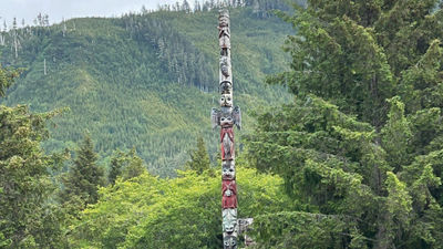 The Lighthouse Totems & Eagles Excursion yielded panoramic views of Totem Bight State Historical Park.